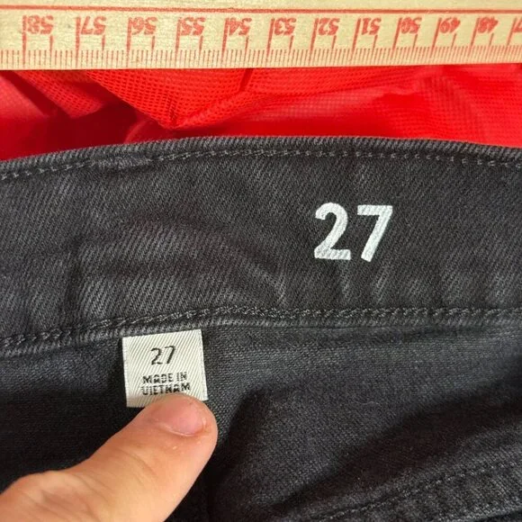 J. Crew Mid-Length Denim Shorts Black Size 27 Jean Shorts Stretchy - Picture 10 of 11